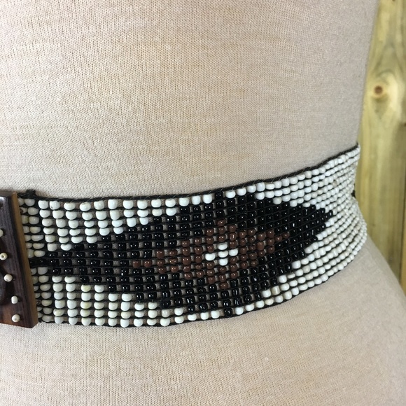 Beaded Southwestern Stretch Belt - Picture 2 of 8